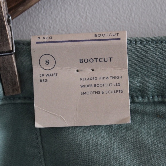Universal Thread NWT Fair Trade Zipped Ankle Bootcut Green Maternity Pants 8 29 - Picture 7 of 8